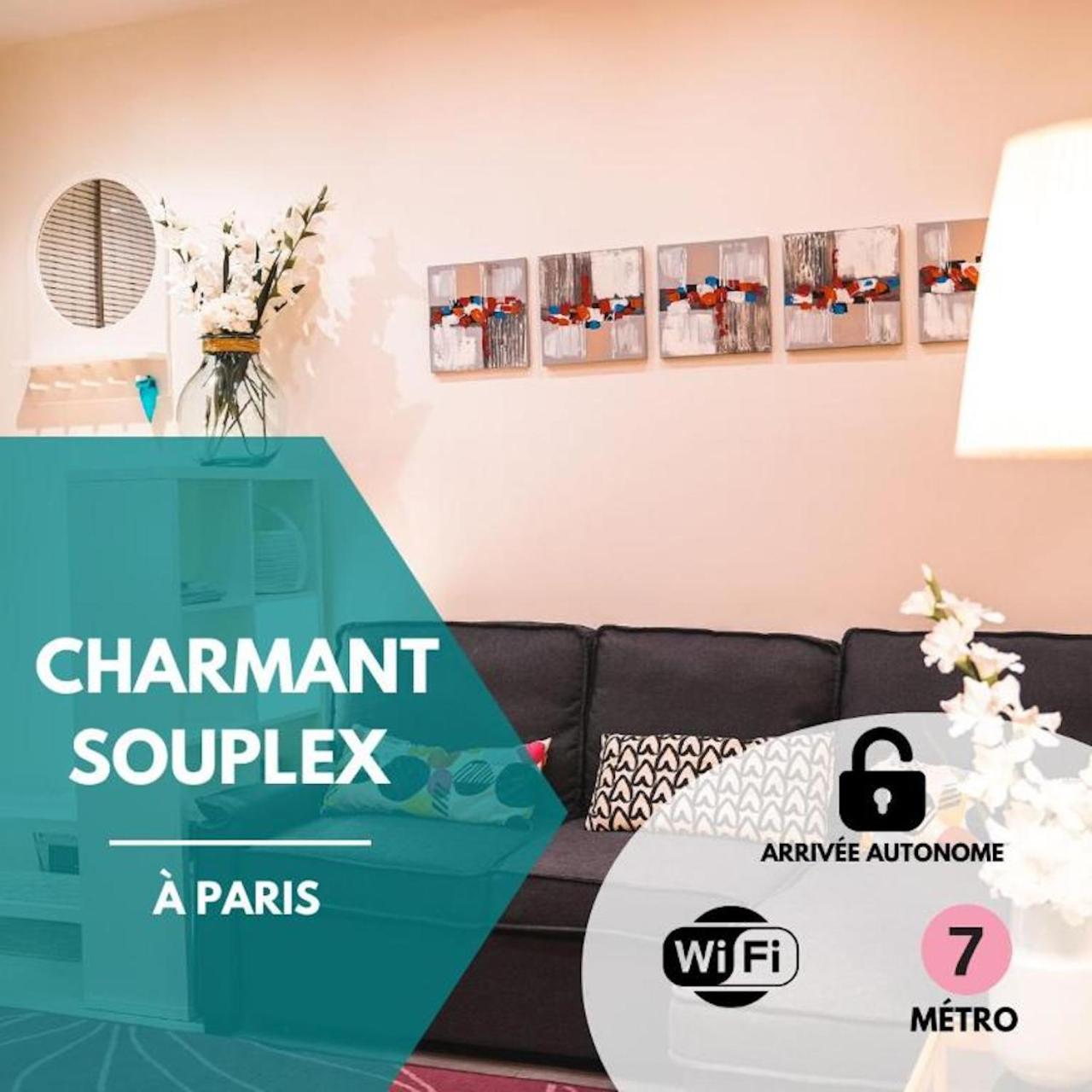Charming Souplex In Paris Apartment Bagian luar foto